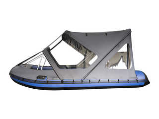 Тент КОМБИ на RiverBoats RB 370 НДНД с дверью Тент КОМБИ на RiverBoats RB 370 НДНД с дверью