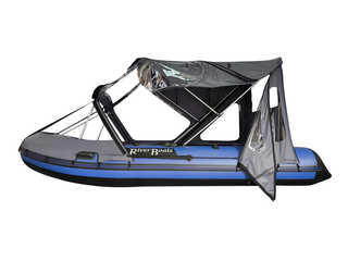 Тент КОМБИ на RiverBoats RB 370 НДНД с дверью Тент КОМБИ на RiverBoats RB 370 НДНД с дверью
