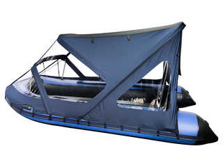 Тент КОМБИ на RiverBoats RB 370 НДНД с дверью Тент КОМБИ на RiverBoats RB 370 НДНД с дверью