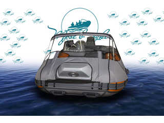 Прозрачный носовой тент на лодку RiverBoats RB 430-R