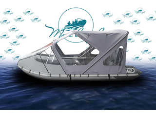 Тент трансформер КОМБИ на лодку РИБ Stel R-360 light