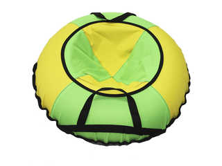Надувная ватрушка для катания "Эконом", диаметр 90 см., зеленая. (без камеры)