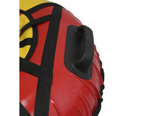 Надувная ватрушка для катания "Люкс с усиленным дном", диаметр 110 см., красная (без камеры)