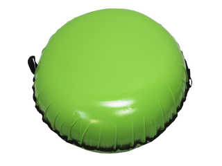 Надувная ватрушка для катания "Стандарт", диаметр 70 см., зелёная (без камеры)